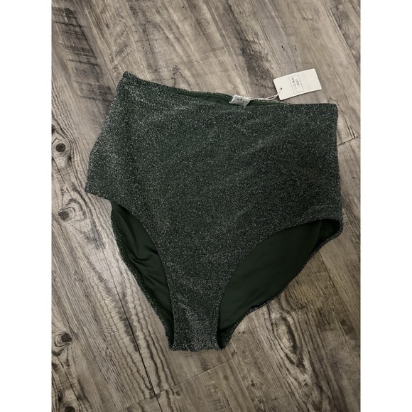 Coral Reef High Waist Bikini Swimsuit Top 12/14 Large Bottoms 14/15 Xl  Nwt - Picture 3 of 4